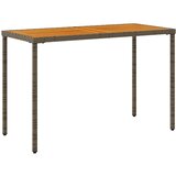  Vrtni stol s pločom od drva bagrema sivi 115x54x74 cm poliratan | shoptok.hr