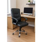 Office Elegante - Radna fotelja - Viborg (eko koža crna) cene