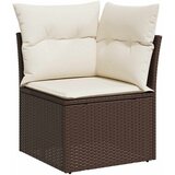  9-dijelni set vrtnih sofa s jastucima poliratan smeđi | shoptok.hr