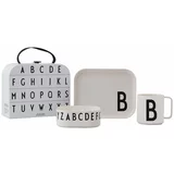 Design Letters 3-dijelni dječji set za jelo s kovčekom Classics B