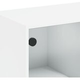  Regal za knjige s vratima bijeli 136 x 37 x 142 cm drveni | shoptok.hr