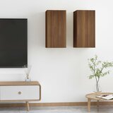 vidaXL TV ormarići 2 kom boja smeđeg hrasta 30,5 x 30 x 60 cm drveni Cijene