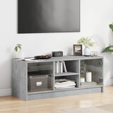 TV ormarić sa staklenim vratima boja betona 102x37x42 cm | shoptok.hr