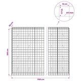  Gabion s žicom debljine 5 mm i mrežom 10x10 cm 1150x50x200 cm - 50 cm 200 cm 1150 cm | shoptok.hr