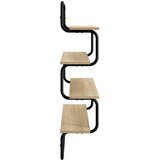  Polica sa 4 nivoa Hrast sonoma 40 x 24,5 x 104 cm | shoptok.hr