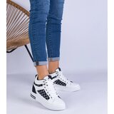 Gemre White women's sports sneakers with hidden wedge Violinso | Shoptok.si