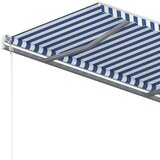  Avtomatsko zložljiva tenda 450x350 cm modra in bela - - modra - 36.52 - 450 x 350 cm - 2025- | Shoptok.si