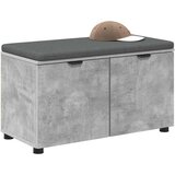  Klupa za hodnik s jastukom Betonski sivi 80 x 38 x 46 cm | shoptok.hr