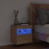  Zidni TV ormarić s LED svjetlima boja hrasta 40x30x40 cm | Eponuda.com