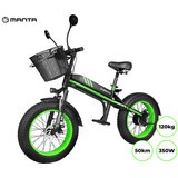 Manta MES2002N Flinstone FAT, črno-zeleno električno kolo Cene