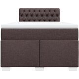  Krevet box spring s madracem tamnosmeđi 120 x 190 cm od tkanine | shoptok.hr