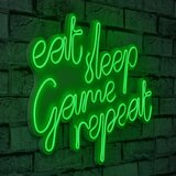 Wallity dekorativno led osvetljenje eat sleep game repeat, zeleno | ePonuda.com