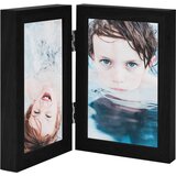 vidaXL Dvostruki preklopni okvir za fotografije crni 2x(21x29,7 cm) Cijene