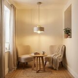  Brilagi - luster na kablu 1xE27/60W/230V Ø 20 cm bež/zlatna | Eponuda.com