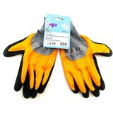 SIGA Vrtne rukavice s premazom nirilnim crno/narančasta vel.10 | shoptok.hr
