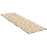  Jastuk za ležaljku bež 200 x 50 x 3 cm od tkanine Oxford | Eponuda.com