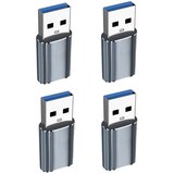 INF USB-C ženski na USB 3.0 moški, 4-pack, 5Gbps, ABS+aluminij Gray, (5000276615) | Shoptok.si