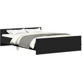  Okvir kreveta s uzglavljem i podnožjem crni 120x190 cm | shoptok.hr
