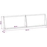  Zid za zadržavanje 2 kom. 80 x 12 x 50 cm Otporni čelik Rđa - Otporni čelik 80 x 12 x 50 cm 2 x Ravno | shoptok.hr