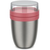 Mepal Svetlo rdeča/v srebrni barvi termovka za hrano iz nerjavečega jekla 500 ml Ellipse – Cene