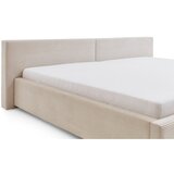 Meise Möbel Bež tapecirani bračni krevet s prostorom za odlaganje s podnicom 200x240 cm Cube – | shoptok.hr