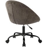 MID.YOU VRTLJIVI STOL kovina, tekstil siva, bela | Shoptok.si