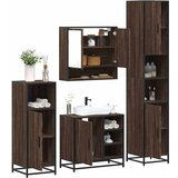 vidaXL 4-dijelni set kupaonskog namještaja boja smeđeg hrasta drveni | shoptok.hr