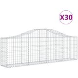  Lučne gabionske košare 30 kom 200x30x60/80 cm pocinčano željezo | Eponuda.com