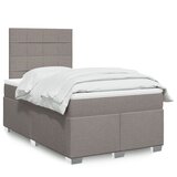  Krevet s oprugama i madracem smeđesivi 120 x 190 cm od tkanine | shoptok.hr