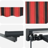  Skrovita tenda Narančasta i smeđa 350x250 cm | shoptok.hr
