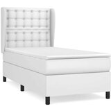  Box spring postelja z vzmetnico bel 100x200 cm umetno usnje, (20846816) | Shoptok.si