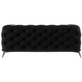Ropez Crna baršunasti sofa 185 cm Chelsea – | shoptok.hr