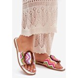 Boto Women's Flat Sandals With Decorative Buckle White Luwam | shoptok.hr