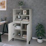  Visoka komoda siva betona 60x36x110 cm od konstruiranog drva | shoptok.hr