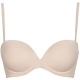 Calvin Klein Jeans Oblazinjeni PUSH UP STRAPLESS Bež | Shoptok.si
