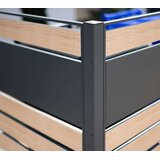 WESTMANN metalna obloga za 4 kante za smeće Planum | 4x240L | Drveni izgled | 330x90x120 cm - BRANDED IN GERMANY | shoptok.hr