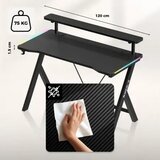 Huzaro hero 1.9 crni rgb gaming sto 120x60cm | Eponuda.com