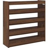 vidaXL Regal za čevlje rjav hrast 80x25x81 cm inženirski les | Shoptok.si