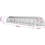  Kokošinjac Srebrna 1000 x 150 x 100 cm Pocinčani čelik | shoptok.hr