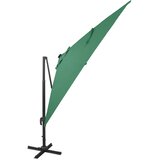  Konzolni vrtni suncobran sa stupom i LED svjetlom 300 cm zeleni | Eponuda.ba