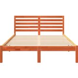  Konstrukcija postelje z vzglavjem Voskast rjav 120 x 190 cm, (5000128111) | Shoptok.si