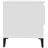 vidaXL stranska mizica 2 kosa bela 50x46x50 cm inženirski les | Shoptok.si
