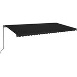 Tenda na ručno uvlačenje s LED svjetlima 600x350 cm antracit | shoptok.hr