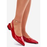 Boto Lacquered Ballerinas On Low Heel Red Testori | shoptok.hr