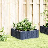  Vrtna sadilica s klinovima plava siva 42,5 x 42,5 x 28,5 cm PP | shoptok.hr
