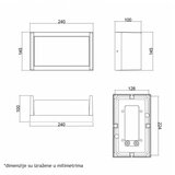  led svetiljka W13305 12W 4000K IP54 crna | ePonuda.com