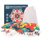  Drvena puzzle geometrijski oblici 180 dijelova AGA MR6157 | shoptok.hr