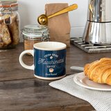 Rex London Temno modro-kremno bela keramična skodelica 350 ml Macchinetta – | Shoptok.si