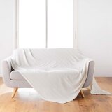 Douceur d intérieur Kremno belo pregrinjalo iz mikroflanele 180x220 cm Arya – Cene