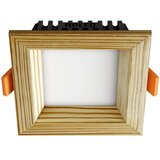 APLED -LED Ugradni SQUARE WOODLINE LED/6W/230V 3000K 12x12 cm masivna borovina | Eponuda.com